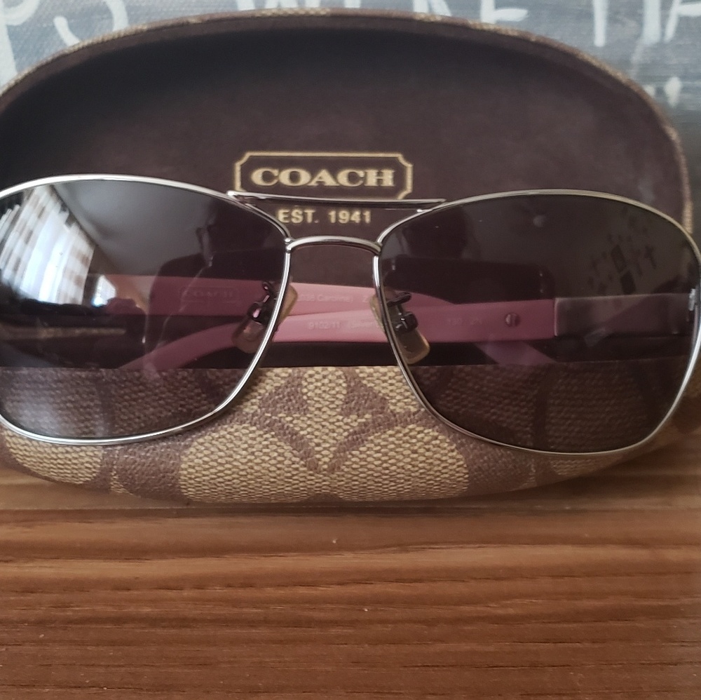 Authentic Coach Aviator Sunglasses